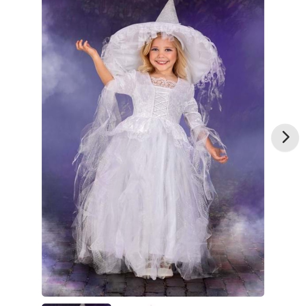 Enchanting White Witch Costume for Kids